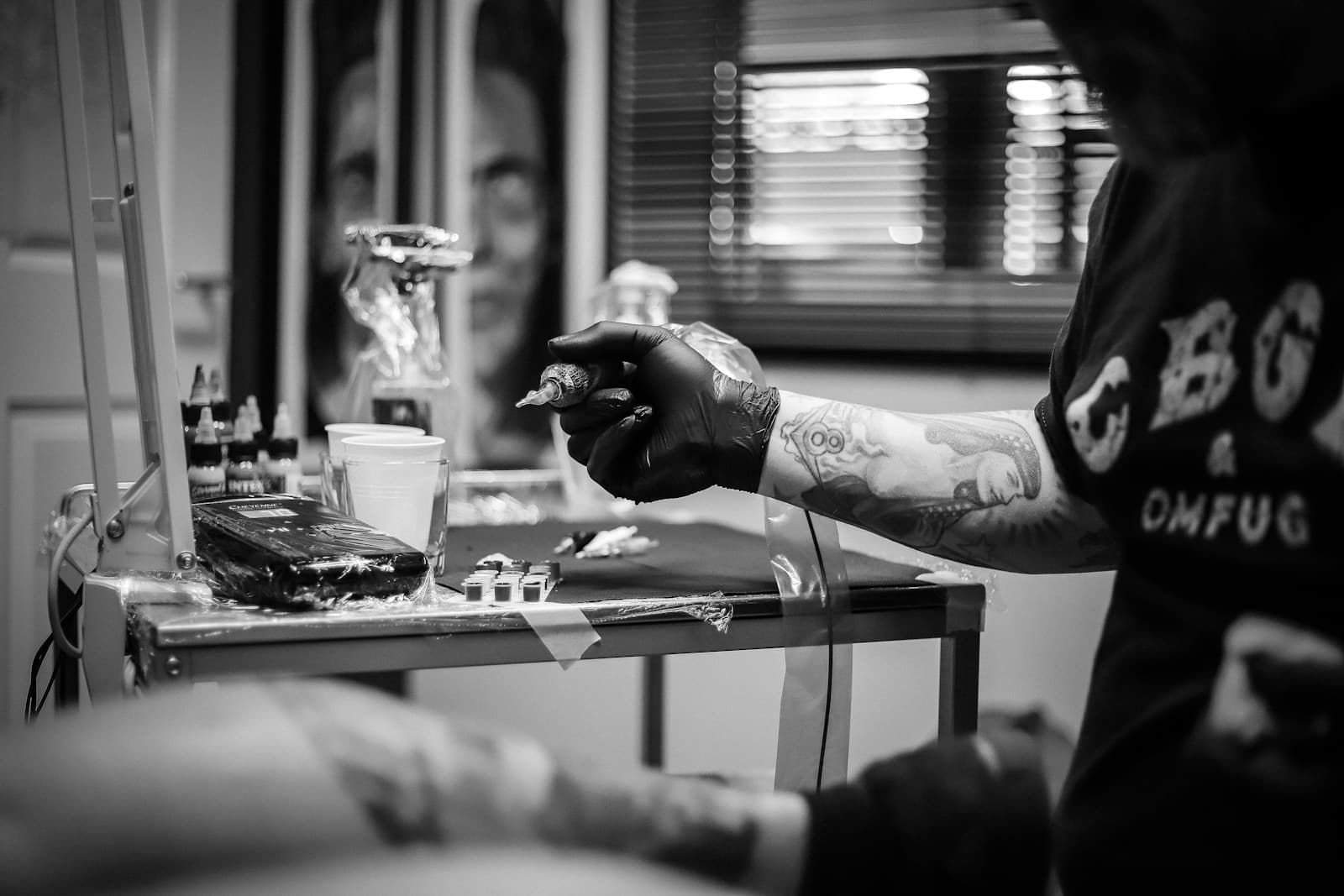 The Road Ink Tattoo precision needlework