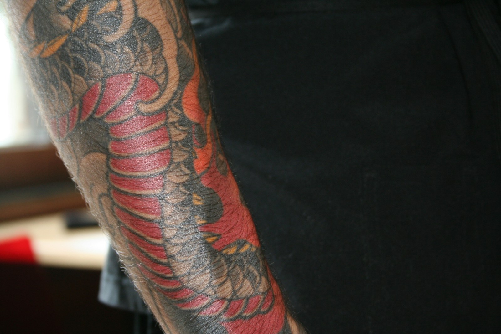 Traditional old school tattoo by Komang Tri, The Road Ink Tattoo Ubud