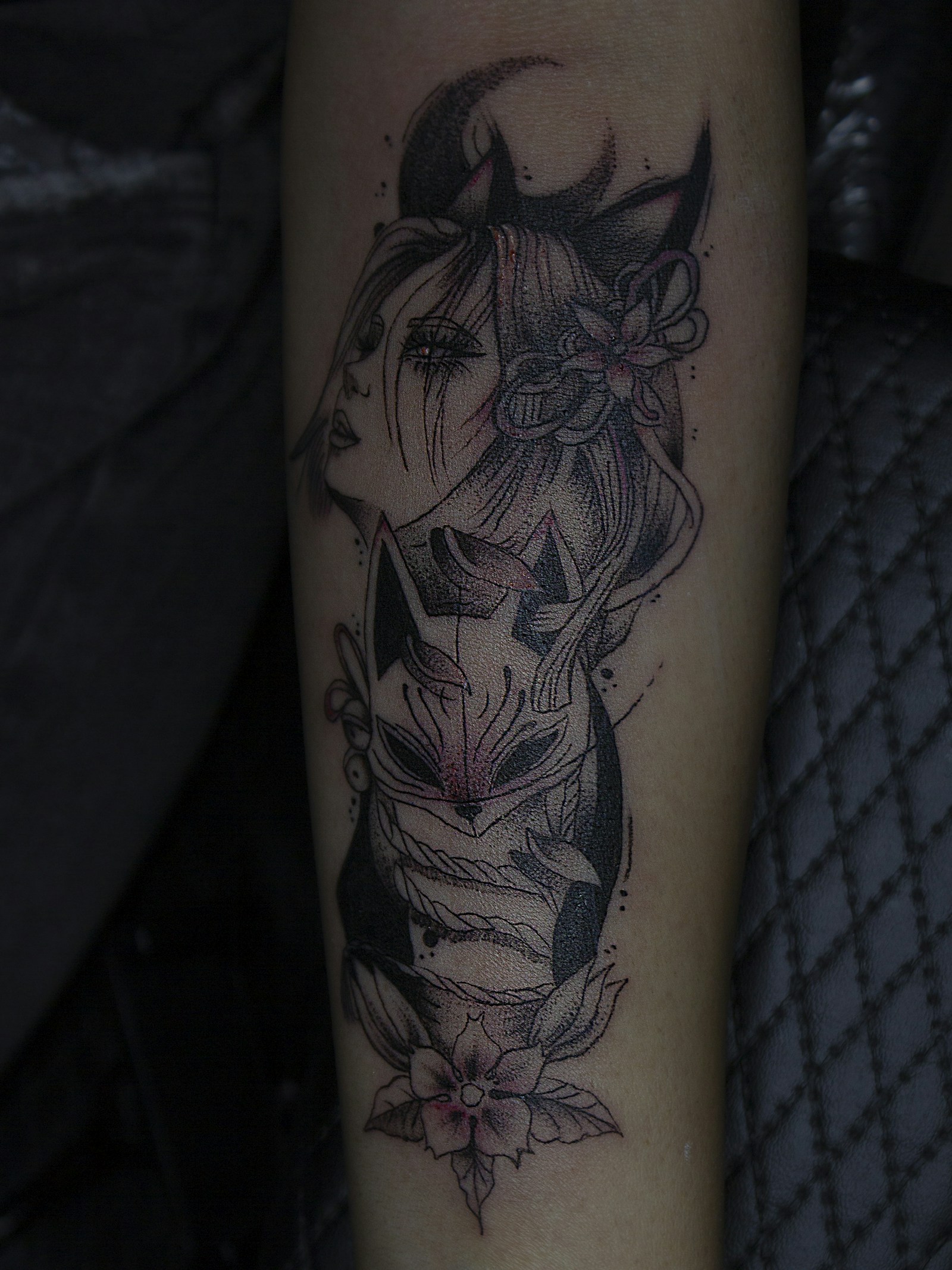 Hyper-detailed portrait realism session by Dektra, The Road Ink Tattoo Kuta