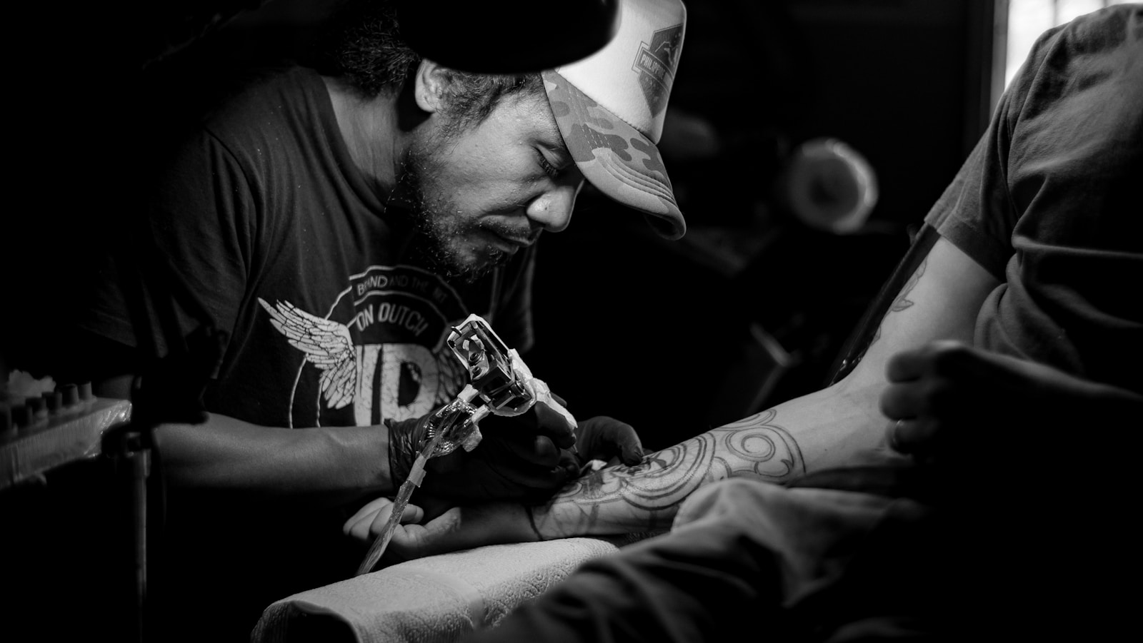 Bespoke custom sleeve consultation and tattooing at The Road Ink Tattoo Kuta